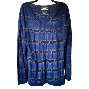 2/$15 Earth Yoga blue tie dye long sleeve yoga T-shirt women’s xl